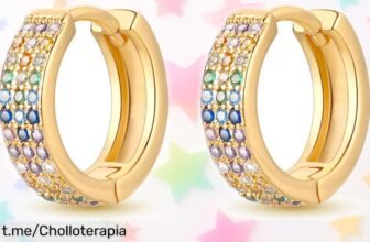 Pendientes de aro con circonio en plata 925, diseño luna y estrellas: ¡súper chollo que vuela! Precio rebajado para añadir un toque mágico a tus días. No te los pierdas, aprovecha esta oferta única antes de que se agoten.