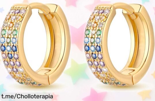 Pendientes de aro con circonio en plata 925, diseño luna y estrellas: ¡súper chollo que vuela! Precio rebajado para añadir un toque mágico a tus días. No te los pierdas, aprovecha esta oferta única antes de que se agoten.