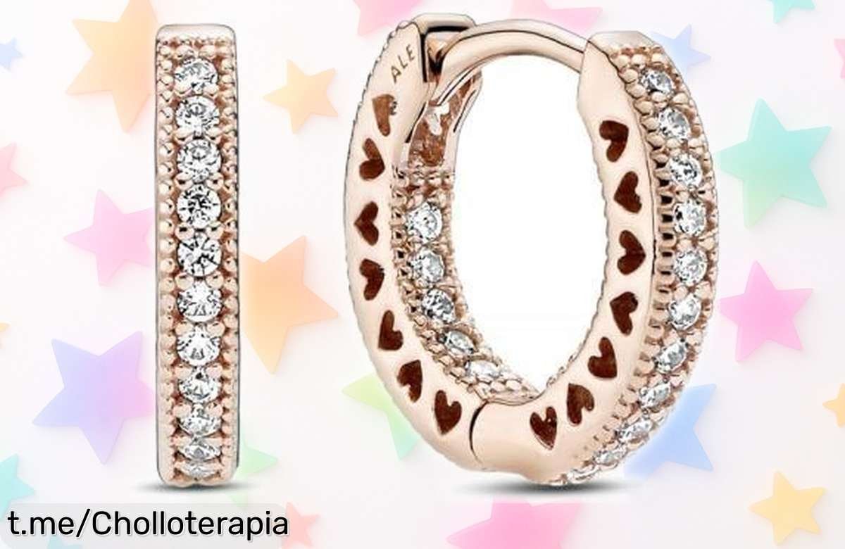 Pendientes de aro con forma de corazón Pandora: ¡brillo y estilo en un super chollo que no puedes perderte! Incluyen caja regalo y están a precio rebajado solo por tiempo limitado. ¡Hazte con ellos antes de que se agoten y deslumbra a todos!
