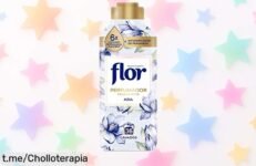 Perfumador para ropa Flor Azul 720ml con aroma potente que dura todo un año, se disuelve fácil en agua fría y funciona con cualquier detergente precio rebajado chollazo de fragancia duradera no lo dejes escapar ya