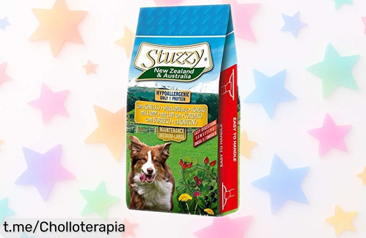 Pienso para perros adultos Stuzzy sabor cordero con proteína única y hierbas medicinales, ahora a precio rebajado; una bolsa de 12 kg que nutre y protege por dentro ¡Corre que vuelan estas unidades!