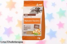 Pienso para perros adultos mini Nature’s Variety No Grain con pollo 7 kg a precio rebajado que refuerza sus músculos, cuida su piel y deja un pelazo de lujo ¡Oferta limitada al máximo, no pierdas esta oportunidad única!