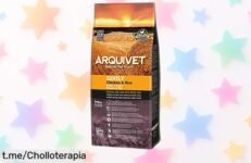 Pienso premium ARQUIVET para perros adultos con pollo y arroz, ahora a un precio loco que hará feliz a tu mejor amigo. ¡No dejes escapar este super chollo!