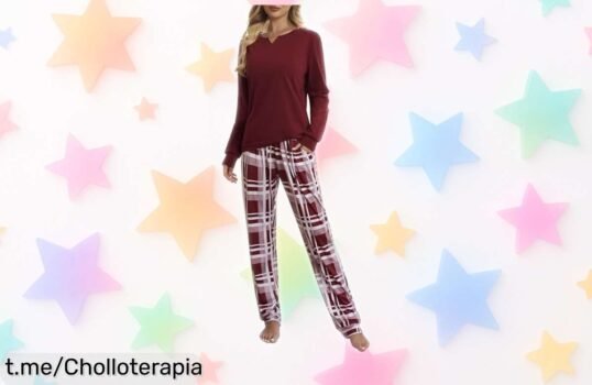 Pijama de invierno Zoerea 2 piezas, suave y elegante a precio rebajado: date un capricho en casa y siéntete increíble hoy mismo con este ofertón limitado.