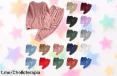 Pijama de invierno para mujer Haolei con forro polar extra suave rebajado por tiempo limitado disfruta noches cálidas y cómodas a precio muy bajo no dejes escapar este super chollo que se va volando ¡corre ya!