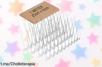 Pinchos antipalomas flexibles y resistentes para tu balcón, ¡ofertón que no puedes dejar escapar! 4 piezas por metro a precio rebajado, protege tu espacio de las palomas al instante. ¡Compra ya antes de que se acabe esta oportunidad única!
