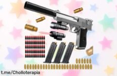 Pistola de espuma Blaster con eyección automática, el super chollo para que la diversión vuele en casa y fuera: ¡aprovecha esta oferta rebajada antes de que se acabe!