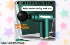 Pistola de masaje eléctrica para aliviar la fatiga muscular: ¡caída de precio brutal en este chollazo limitado que no puedes dejar escapar! Relájate ya y dale a tu cuerpo el cuidado que se merece, pero apúrate, ¡las unidades vuelan!