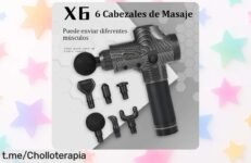 Pistola de masaje muscular profunda que alivia dolores en segundos, ¡ofertón limitado que vuela! Aprovecha este precio loco y recarga tu energía sin complicaciones.