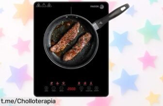 Placa de inducción Fagor Lexie 2000W con pantalla táctil, rebajada a un precio loco; cocina fácil y rápido. ¡Aprovecha este súper ofertón antes de que se agote!