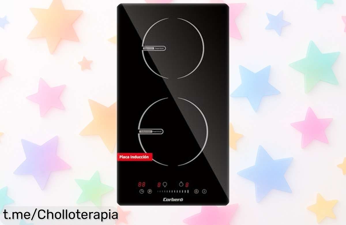 Placa de inducción modular Corberó CCIG205D en oferta; calienta rapidísimo y es súper fácil de usar. ¡No te la pierdas, date prisa antes que se acabe esta oportunidad única!