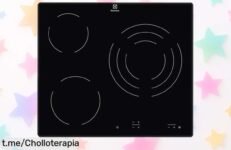 Placa vitrocerámica Electrolux EHF6232IOK con triple zona y control táctil a precio rebajado imperdible para cocinar rápido y seguro ¡oferta limitada que se va volando, corre antes de que desaparezca!
