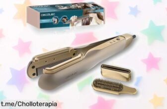 Plancha de pelo Cecotec AirLisse 2in1 ForceDry: alisa rápido y cuida tu cabello con aire, ¡rebajada a un precio loco que no se repetirá! Consigue el look soñado antes de que volar escapen.