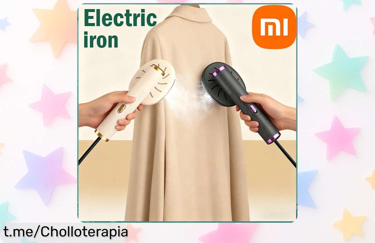 Plancha de vapor portátil Xiaomi con mango USB y calentamiento ultra rápido diseño mini ideal para viajes precio rebajado ¡No pierdas este super chollo que vuela y deja todo impecable ya mismo!