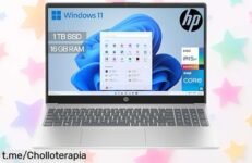 Portátil HP 156 full HD con i5 y 16GB RAM a precio rebajado que vuela en potencia y velocidad no pierdas este super chollo las unidades vuelan corre antes de que suba otra vez