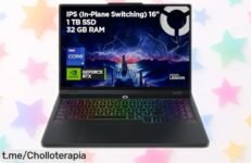Portátil gaming Lenovo Legion Pro 5 Gen10 con Intel i9 y RTX 5070 a precio rebajado rápido como un cohete ¡No dejes escapar este super chollo que vuela! Pantalla 16 ultra rápida y potencia brutal esperando en oferta limitada