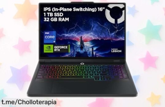 Portátil gaming Lenovo Legion Pro 5 Gen10 con Intel i9 y RTX 5070 a precio rebajado rápido como un cohete ¡No dejes escapar este super chollo que vuela! Pantalla 16 ultra rápida y potencia brutal esperando en oferta limitada