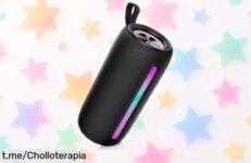 Potente altavoz Bluetooth 5.4 con luces RGB y 30 horas de música, ahora a precio rebajado: ¡haz que cada momento suene increíble!