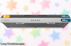 Potente campana extractora Cecotec Bolero Flux de 60 cm con diseño moderno a un precio rebajado, ¡transforma tu cocina y cocina como nunca antes!