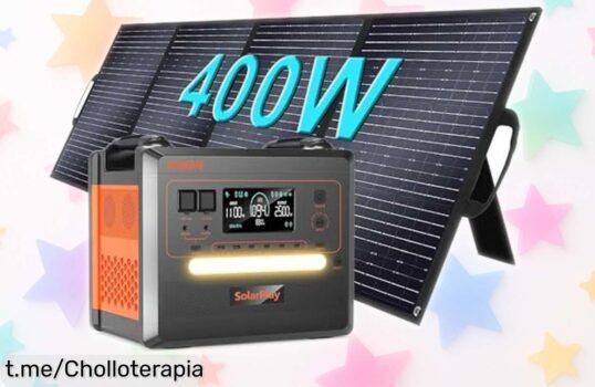 Potente estación de energía solar SolarPlay Q2402M con carga ultrarrápida en 15h y 14 puertos, rebajada brutalmente por tiempo limitado para que nunca te quedes sin luz ¡aprovecha ya este super chollo antes de que se agote!
