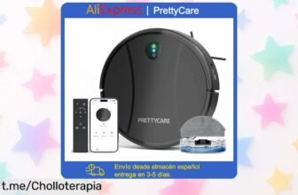 Potente robot aspirador y fregona PrettyCare C2 con succión de 4000Pa, ahora a precio rebajado ¡Limpieza sin esfuerzo que tu hogar se merece! Aprovecha antes que vuela la oferta.