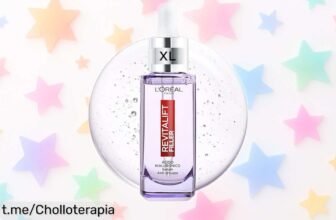 Potente sérum antiedad L'Oréal Paris Revitalift Filler con ácido hialurónico, ahora rebajado y listo para que en 7 días luzcas una piel suave y radiante. ¡No te lo pierdas!
