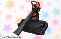 Potente soplador 3en1 BLACK+DECKER BEBLV300QS con mochila de 72L rebajado, un ofertón que no puedes dejar pasar para limpiar hojas y restos sin parar ¡corre que vuela antes de que suba el precio!