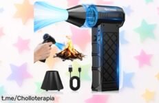 Potente soplador de aire para PC, hogar y jardín con precio rebajado ¡No te lo puedes perder! Siente la satisfacción de tener tu espacio impecable al instante, corre antes que se agote.