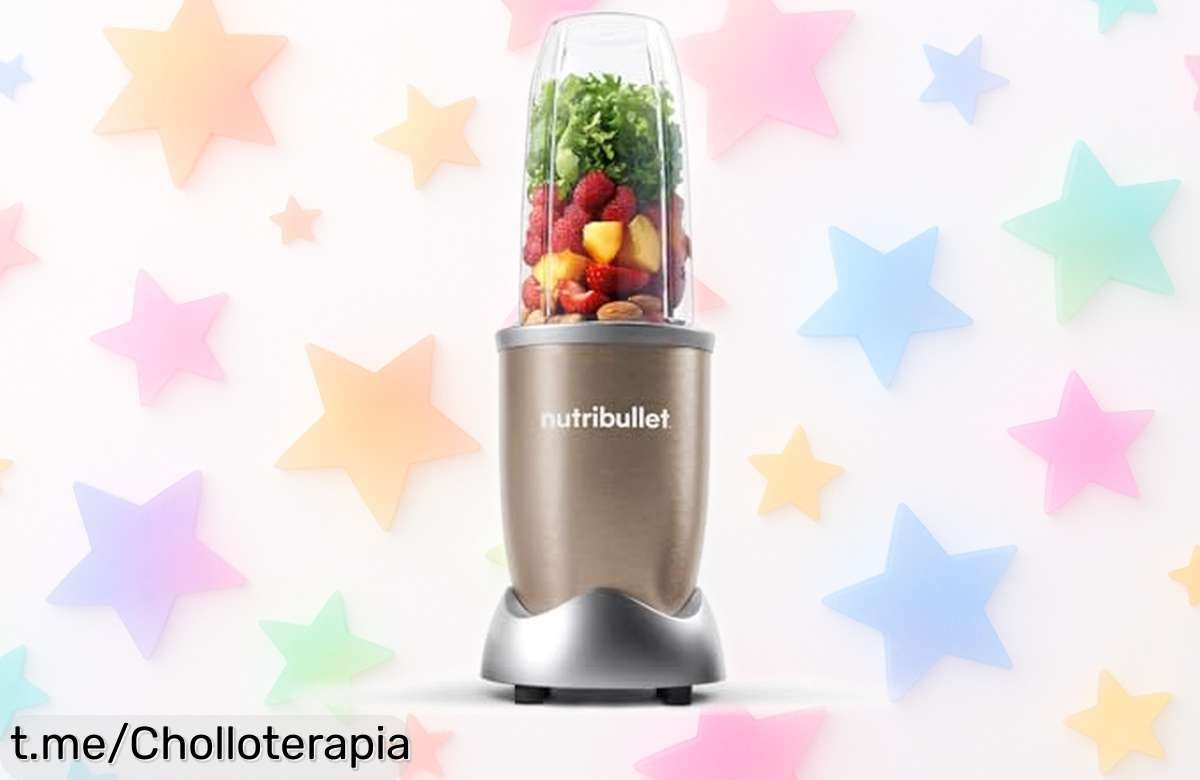 Potente y rápida batidora Nutribullet Nutri900C para tus batidos en menos de 60 segundos, ¡súper sencilla y a precio rebajado! Corre que vuela este super chollo irresistible.