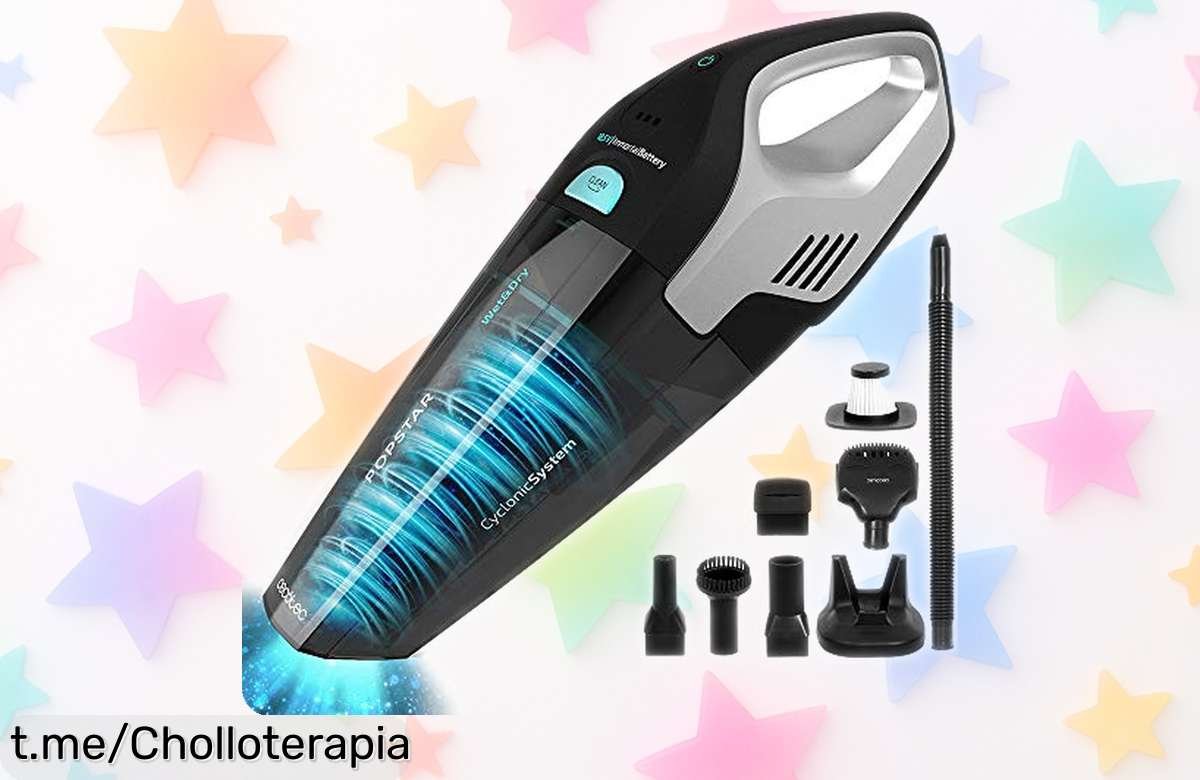 Potente y versátil aspirador de mano Cecotec Conga Popstar Micro 18,5V con tecnología ciclónica ideal para mascotas y líquidos precio rebajado ¡chollazo que se agota ya mismo!