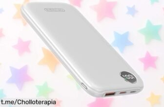 Power bank slim 10000mAh con carga súper rápida y pantalla LED a precio rebajado, ¡no dejes que se te acabe la batería! Llévatelo ya o podrás quedarte sin energía. ¡Es un chollazo que vuela rápido!