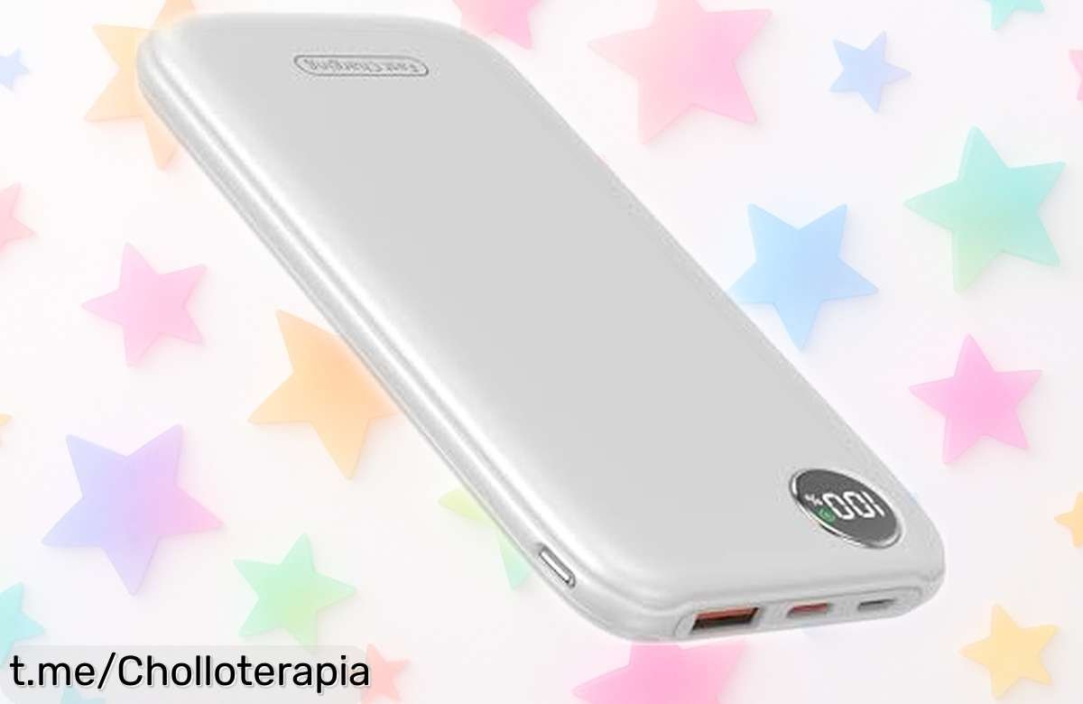 Power bank slim 10000mAh con carga súper rápida y pantalla LED a precio rebajado, ¡no dejes que se te acabe la batería! Llévatelo ya o podrás quedarte sin energía. ¡Es un chollazo que vuela rápido!