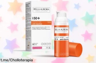 Protector solar Bella Aurora SPF 50+ con crema antimanchas ahora a precio rebajado, ¡cuida tu piel y dile adiós a las manchas! Solo por tiempo limitado, corre que vuelan las unidades.