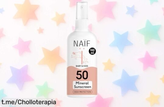 Protector solar mineral FPS 50 para bebés y niños, ¡super chollo con precio rebajado! Resistente al agua y sin grasa, esta oferta limitada se va rápido. Aprovecha ahora o te quedas fuera de este descuentazo irresistible.