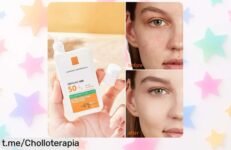 Protector solar portátil con efecto mate que combate imperfecciones, ahora a precio rebajado. ¡No te lo pierdas y siente tu piel lista para el verano!