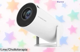 Proyector portátil Magcubic Pro 4K con Android 11 y WiFi estable, ¡rebajado a precio loco solo por tiempo limitado! Crea recuerdos inolvidables en familia bajo las estrellas.