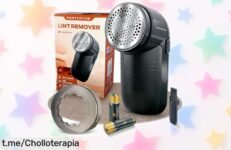 Quitapelusas eléctrico Portentum: chollazo para que tu ropa brille sin esfuerzo y con pilas incluidas, ¡no te pierdas este ofertón por tiempo limitado!