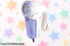 Quitapelusas eléctrico con cepillo y contenedor desmontable ideal para peques, precio rebajado ya y unidades limitadas no dejes que se escape este súper chollazo fácil y seguro para tu ropa