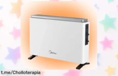 Radiador eléctrico MIDEA 2000W con termostato regulable, ¡rebajado y silencioso! Calienta tu espacio rápidamente, aprovecha este chollazo antes de que se esfume.