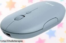 Ratón inalámbrico Trust Puck azul, compacto y silencioso; ¡aprovecha este chollo limitado y da rienda suelta a tu flow sin interrupciones!