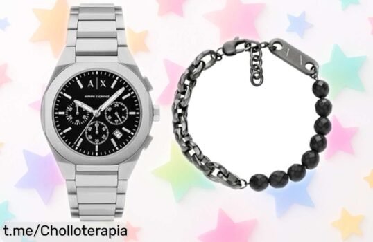 Reloj Armani Exchange de acero inoxidable con cronógrafo moderno en pulsera gunmetal rebajado a un precio muy bajo por tiempo limitado ¡Corre que vuelan estas unidades del super chollo!