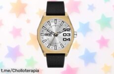 Reloj Diesel DZ2219 para hombre con correa de cuero, resistente al agua y diseño moderno rebajado a un precio loco que no se repetirá ¡aprovecha este super chollo ya porque las unidades vuelan!