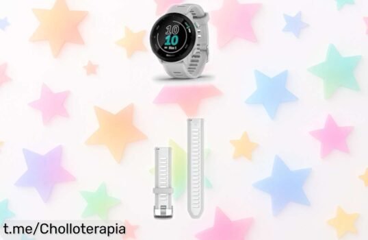 Reloj GPS para correr Garmin Forerunner 55 con pantalla color siempre visible y correa fácil de cambiar, rebajado a precio muy bajo; aprovecha este ofertón por tiempo limitado ¡no lo pierdas!