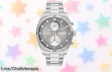 Reloj analógico Hugo Fast hombre diseño fórmula 1 con correa acero inoxidable a precio rebajado brutal disfruta un super chollo de estilo único que se va volando ¡corre antes que lo quiten!