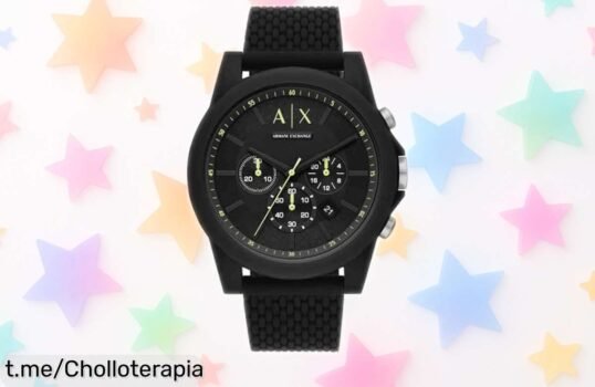 Reloj de hombre Armani Exchange moderno y resistente al agua con cronógrafo, diseño top y precio rebajado en un super chollo limitado ¡No esperes más que esta oferta vuela!