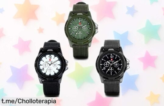 Reloj deportivo hombre con diseño robusto y 3 piezas exclusivas, rebajado a precio de ganga, incluye bolsa regalo ¡no lo dejes escapar que se agotan!