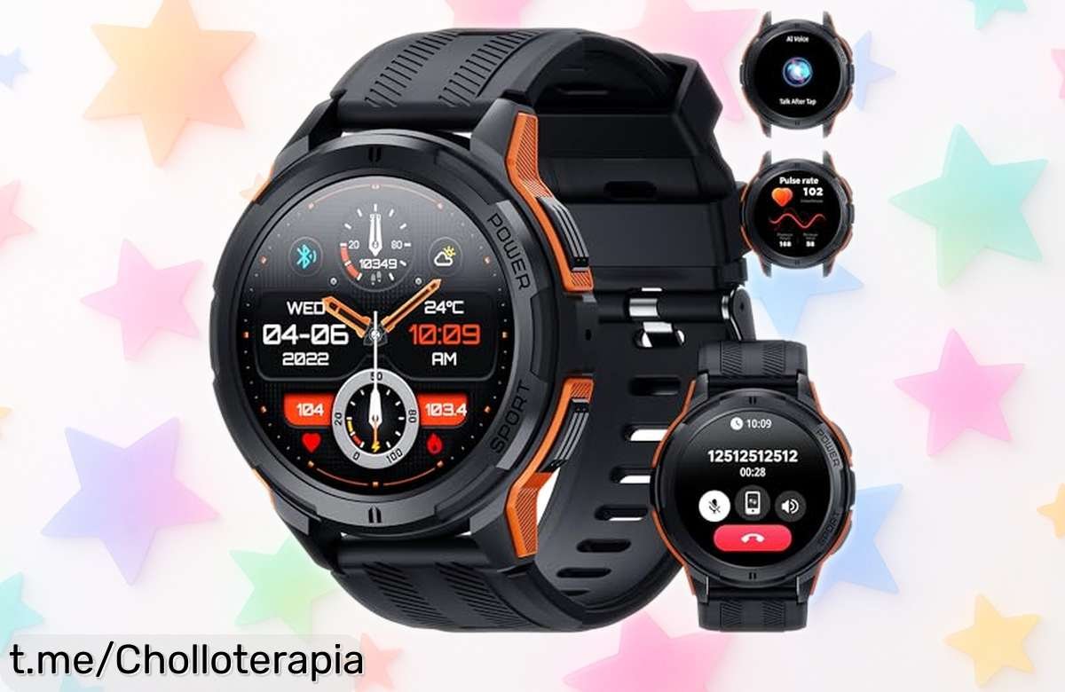 Reloj inteligente OUKITEL BT10 con pantalla AMOLED ultra brillante, llamadas Bluetooth y 100+ modos deportivos a precio rebajadísimo ¡oferta limitada para los que actúan rápido!