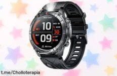Reloj inteligente deportivo para hombre con llamadas y pulsómetro de batería ultra duradera 14 días más de 100 modos entreno a precio rebajado que vuela ¡no lo pienses, corre que se agotan!