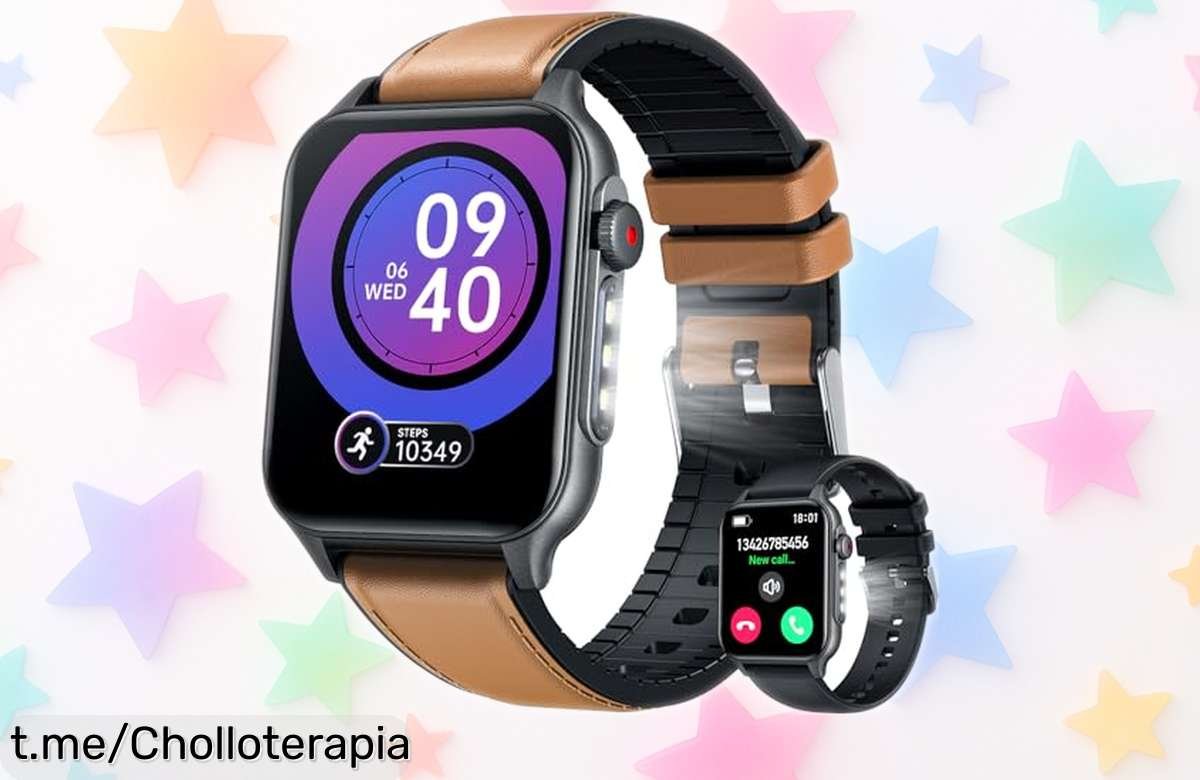 Reloj inteligente para hombre con llamadas y 100+ modos deportivos, batería que aguanta toda la semana ¡Precio rebajadísimo que no vas a encontrar ni en sueños! Corre antes que se agoten este ofertón único de verdad.