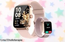 Reloj inteligente para mujer con llamadas y 110 modos deportivos, todo un super chollo que no puedes dejar escapar. Controla tu pulso y sueño mientras recibes notificaciones de WhatsApp. ¡Corre que vuelan! Aprovecha este descuentazo antes de que sea tarde, cuídate y mantente conectada sin gastos excesivos.